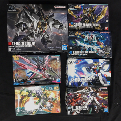 バンダイ HG 1:144 クシィーガンダム ガンダムF91 ガンダムX 他 ガンプラ プラモデル まとめ セット